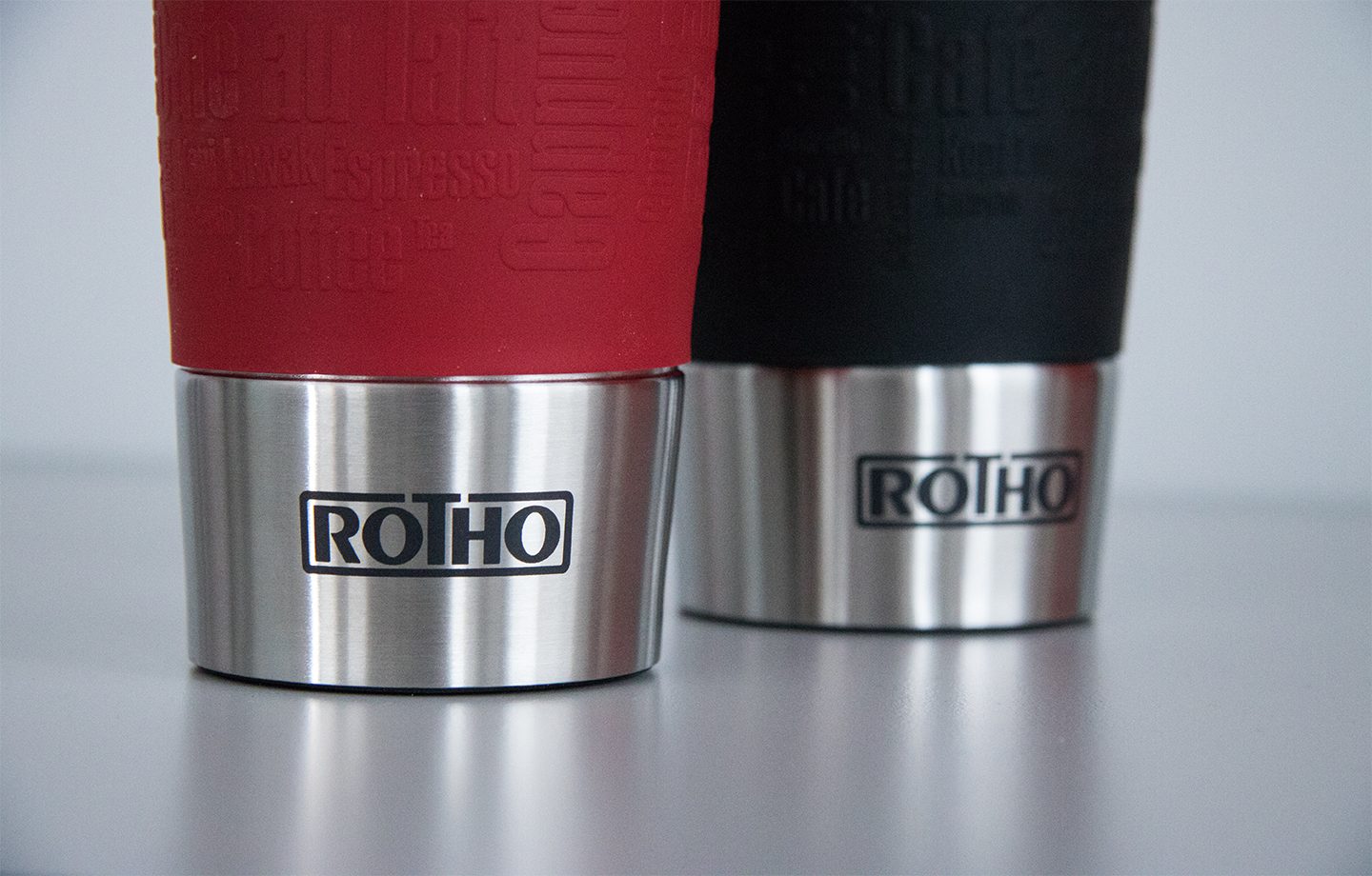 Logo-Gravur auf Edelstahl für ROTHO